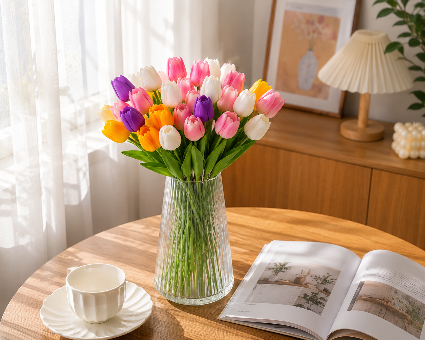 3/5/10/15/20pcs Tulips Artificial Flowers