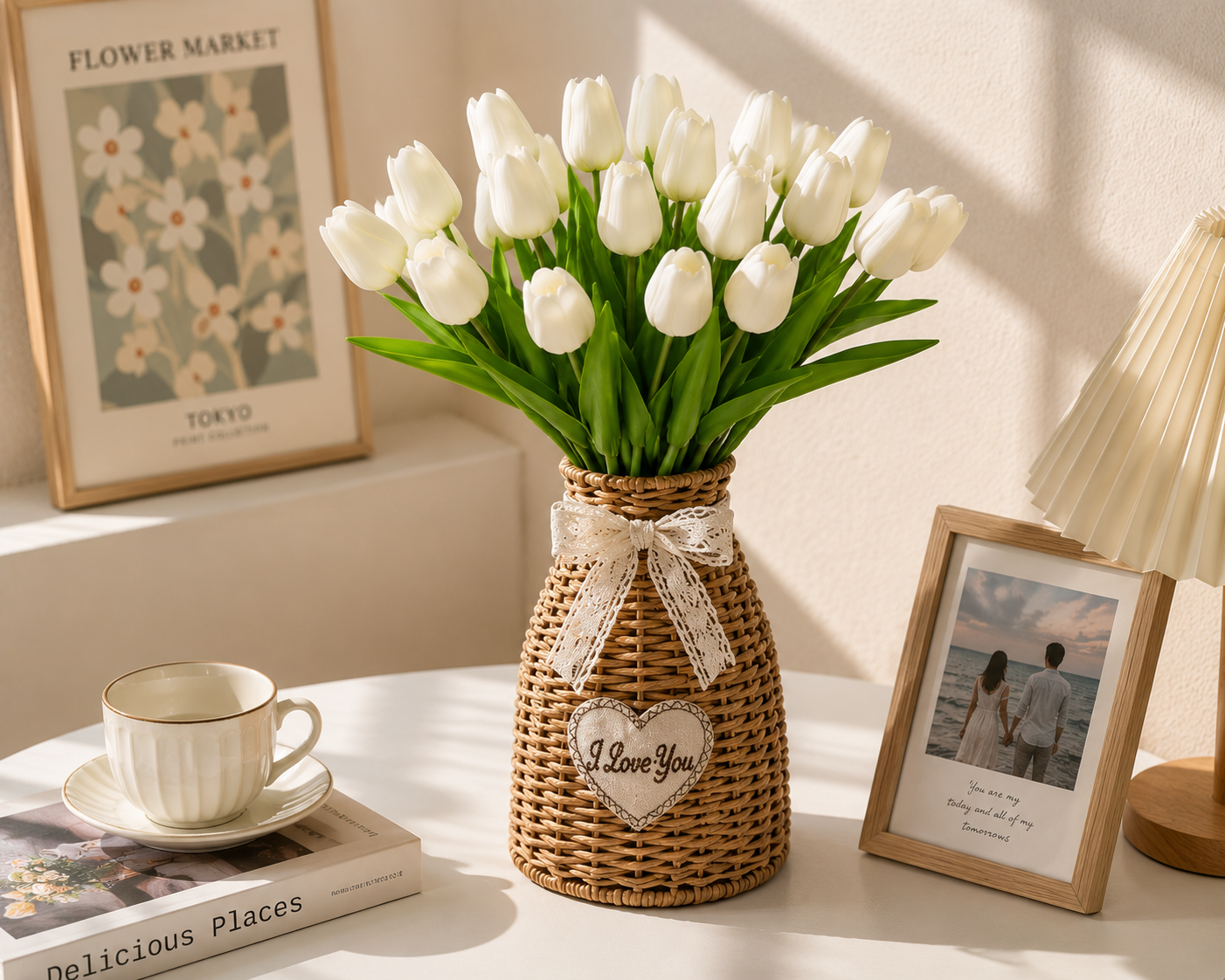 3/5/10/15/20pcs Tulips Artificial Flowers