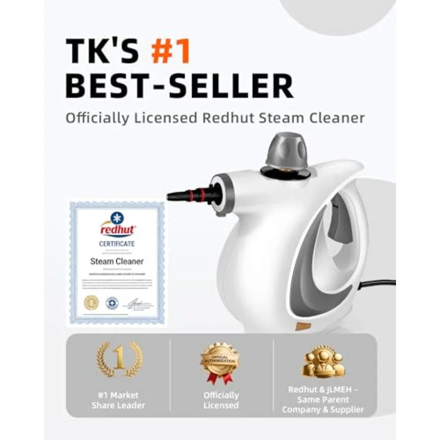 Pressurized Handheld Steam Cleaner for home with 12pcs Accessories