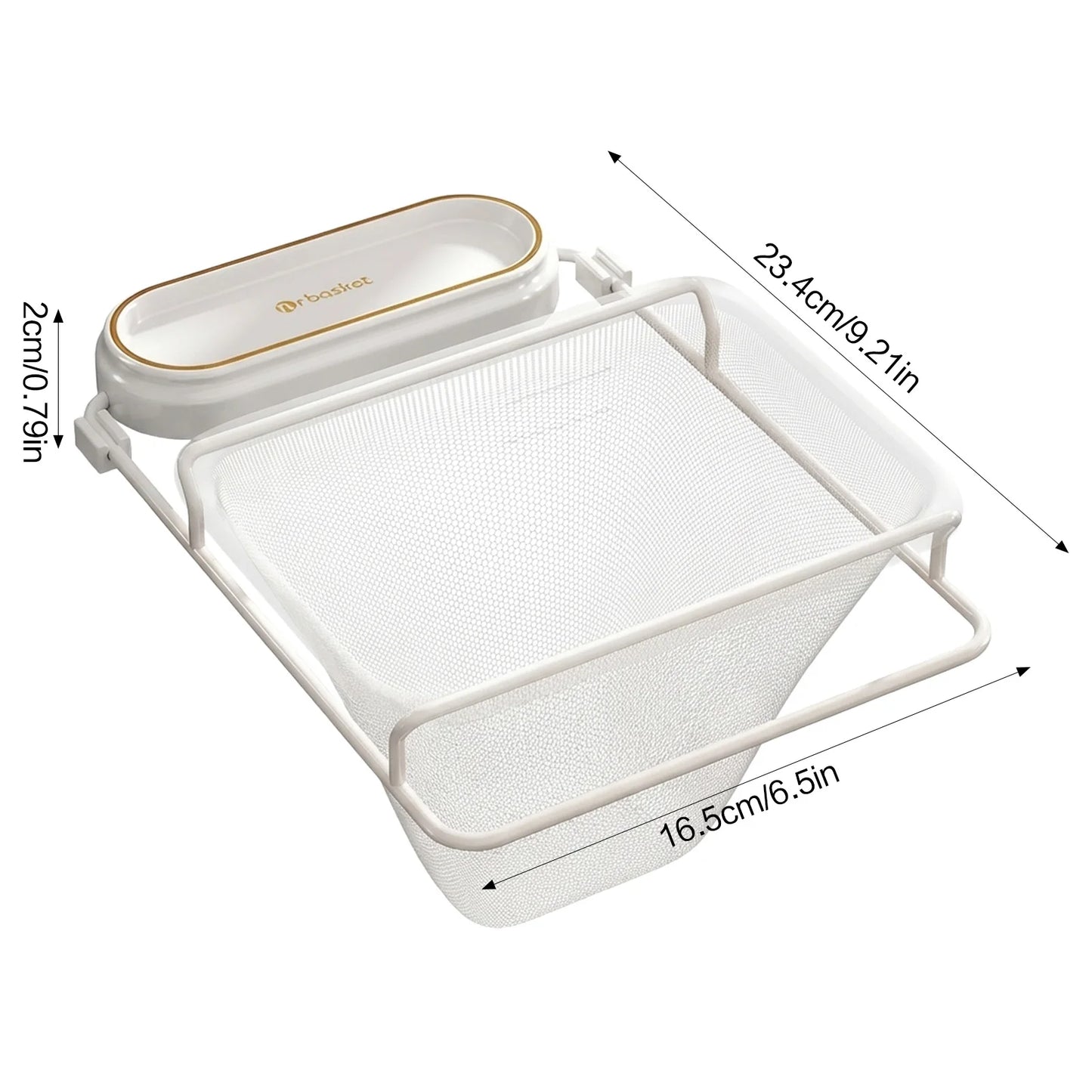 Food Grade PP Sink Strainer Basket Rack With Foldable Space Saving Design