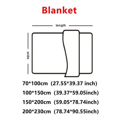 1pc Throw Blanket for Bed - 250GSM Soft & Warm Fluffy Blanket, Decorative Striped Blankets for Winter  Nap / Sleep